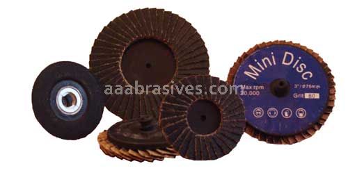 2" #80 Zirc T-S Turn-On T-27 Flat Mini Flap Disc