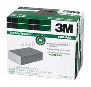 3M&trade; 7100176777 Sanding Sponge Block 3-3/4x2-5/8x1 Fine