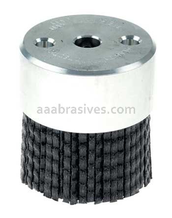 Weiler 85736 Burr-Rx 2" MaximumDensity Miniature Disc Brush 80CG Crimped Rectangular Fill