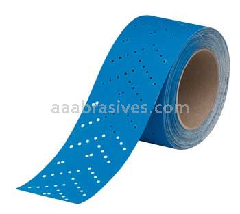 3M™ 7100091037 2.75 x 13yds Hookit™ Blue Abrasive Sheet Roll Multi-hole