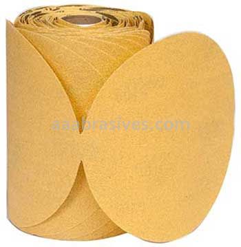 Norton 5" P120 Norton No-Fil Adalox Gold Reserve A296 Paper PSA Disc Rolls