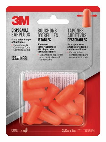 3M&trade; 7100159086 92077-12C-W Disposable Ear Plugs