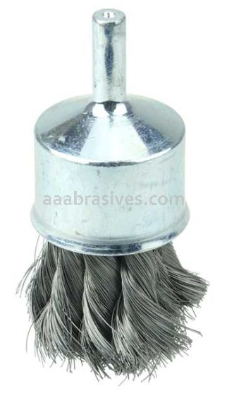 Weiler 10141 1-1/8" Knot Wire End Brush .006" Steel Fill