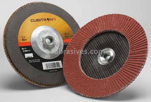 3M™ 7100055948 7 x 5/8-11 80+ 80+ Grit 967A T27 Cubitron™ II Flap Disc