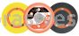 6" Diameter PSA Pad (5/16"-24 Male Thread), 5/8" Thick, Premium Urethane, Medium