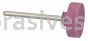 W-201, 3/4x3/4x1/4"sk, Mounted Point, Vitrified, PA/O