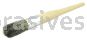 Weiler 40121 #8 15/16" Round Sash Brush Grey Bristle Fill 2-1/4" Trim Length Plain Foam Handle