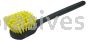 Weiler 42376 20" Utility Scrub Brush Recycled PET Fill Long Handle Foam Block