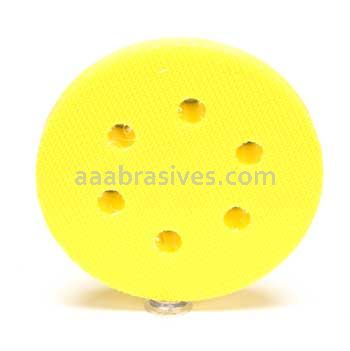 3M&trade; 7010360095 3 x 3/4 x 1/4-20 6 Holes Hookit&trade; External Clean Sanding Soft Disc Pad 20428