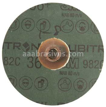 3M™ 7100084495 4" 36+ Grit TS 982C Cubitron™ II Roloc™ Fibre Disc