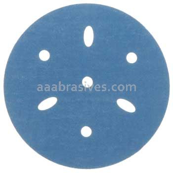 3M™ 7100090971 3” #500 Grit Hookit™ Blue Abrasive Disc 321U Multi-hole
