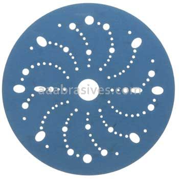 3M™ 7100091097 6” #320 Grit Hookit™ Blue Abrasive Disc 321U Multi-hole