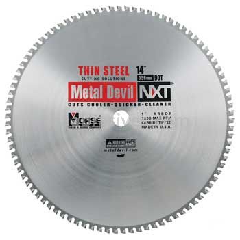 Morse Metal Devil NXT&reg; Thin Steel 14" 90 Teeth Circular Saw Blades