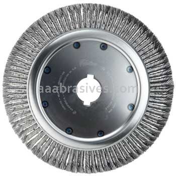 Weiler 08330 14" High Density Standard Twist Knot Wire Wheel .020" Steel Fill 2" Arbor Hole