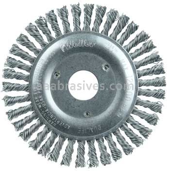 Weiler 08750 Roughneck Jr. 5" Root Pass Weld Cleaning Brush .020" Steel Wire Fill 7/8" Arbor Hole