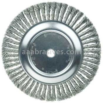 Weiler 08878 10" Cable Twist Knot Wire Wheel .023" Steel Fill 3/4" Arbor Hole
