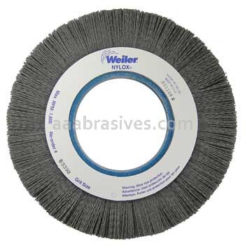 Weiler 83393 8" Crimped Filament Nylox Wheel .040/80 SC Fill 3-1/4" Arbor Hole