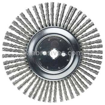 Weiler 94026 12" Cable Twist Knot Wire Wheel .035" Steel Fill 1" Arbor Hole