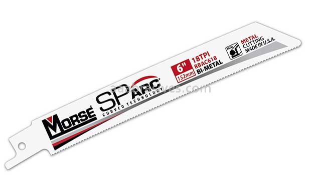 Morse Sparc® Reciprocating Saw Blade 12x3/4x.035 10 TPI | 5 Blades/Retail Pkg