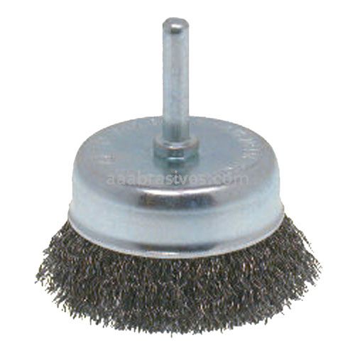 Osborn CRIMPED WIRE CUP - SHANK MOUNTED (2” OD X .014” STEEL X 1/4” SHANK) #99110