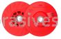 3M™ 4-1/2” Red Back-up Pad Ribbed Extra Hard Disc 88655
