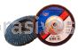 5x5/8-11 #36 Zirc T-29 (Angled), Abrasive Flap Disc Standard, Phenolic Backing