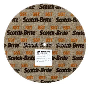 3M&trade; Scotch-Brite&trade; 7010329179 8 x 1/4 x 5/8 5A FIN SPR 022350A SST Unitized Wheel