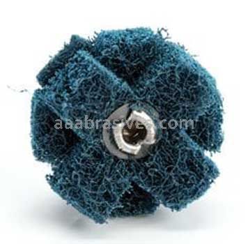 Standard Abrasives Buff and Blend Cross Buff HS 725005 1-1/2" x 1/2" x 3 Ply x 8-32 A MED (Stock)