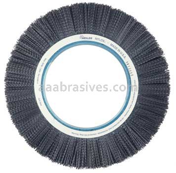 Weiler 84925 Burr-Rx 14" Crimped Filament Composite Hub Wheel .035/80 CG Fill 7-1/4" Arbor Hole