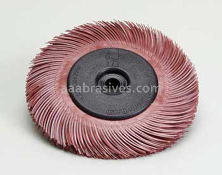 3M&trade; 7100138302 6” T-C 220 Grit Refill Scotch-Brite&trade; Radial Bristle Brush Replacement Disc