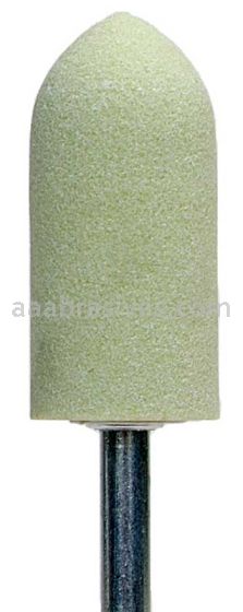 Norton A11 7/8 x 2 Quantum 3NQ80-OVS/N4 1/4 x 1-1/2 Vitrified Bond Mounted Points - A Shapes