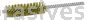 Weiler 21219 5/8" Power Tube Brush .008" Brass Wire Fill 2" Brush Length