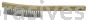 Weiler 44117 Plater's Brush Steel Fill 4 X 18 Rows Shoe Handle