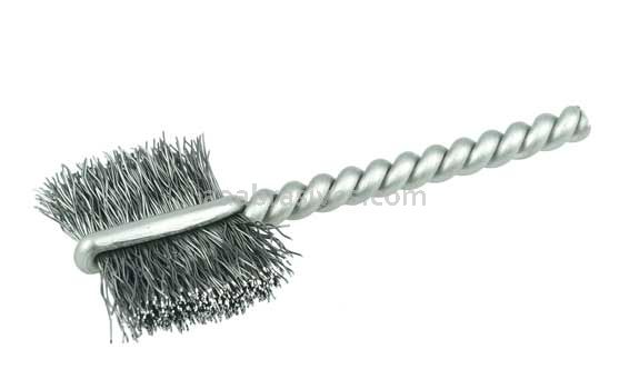 Weiler 21034 3/4" Power Tube Brush .005" Steel Wire Fill 5/8" Brush Length