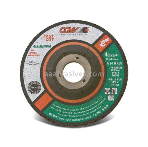 CGW 70099 4-1/2 x 1/4 x 7/8 A30-N-ALU Aluminum T27 Fast Cut