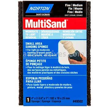 Norton 4 x 2-3/4 x 1 Med/Fine 80/120 Small Area General Purpose Sanding Sponges