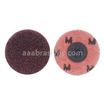 2" Merit A/O Medium Type 1 PLD Buffing Discs with Locking Attachment