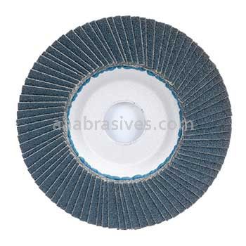 4-1/2 x 7/8 60 Grit Merit Type 27 Zirc Powerflex Flap Discs