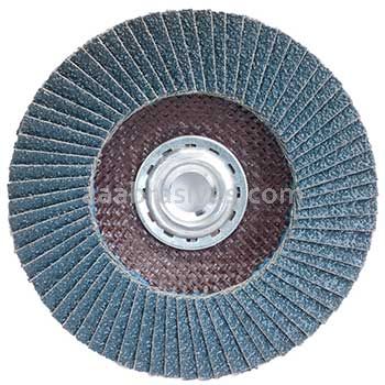 4-1/2 x 5/8-11 40 Grit Merit Type 27 Zirc Powerflex Flap Discs