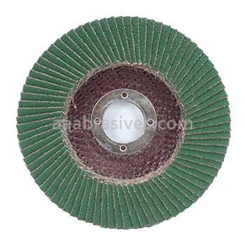 4-1/2 x 7/8 120 Grit Merit Premium Zirconia Plus Type 29 R801 Powerflex Flap Discs