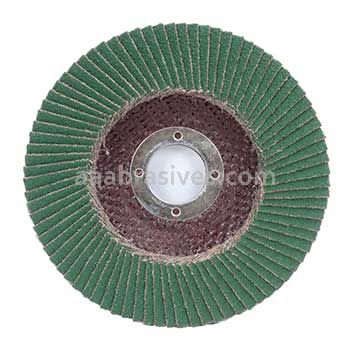 5 x 7/8 40 Grit Merit Premium Zirconia Plus Type 29 R801 Powerflex Flap Discs