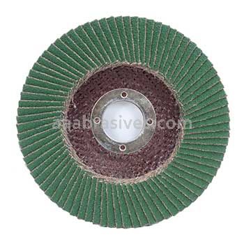 5 x 7/8 80 Grit Merit Premium Zirconia Plus Type 29 R801 Powerflex Flap Discs