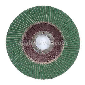 5 x 7/8 100 Merit Premium Zirconia Plus Type 29 R801 Powerflex Flap Discs
