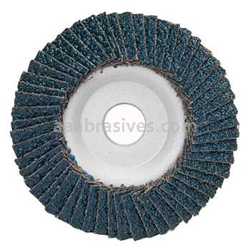 4 x 5/8 24 Merit Type 29 Aluminum Plate Zirc Powerflex Flap Discs