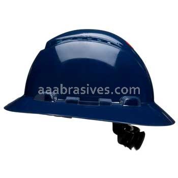 3M&trade; 7100240036 SecureFit&trade; Full Brim Hard Hat H-810SFV-UV Navy Blue 4-Pt Pressure Diffusion Ratchet Suspension Vented w/Uvicator