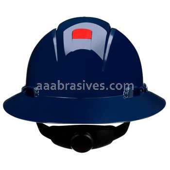 3M™ 7100240037 SecureFit™ Full Brim Hard Hat H-810SFR-UV Navy Blue 4-Pt Pressure Diffusion Ratchet Suspension W/ UVicator