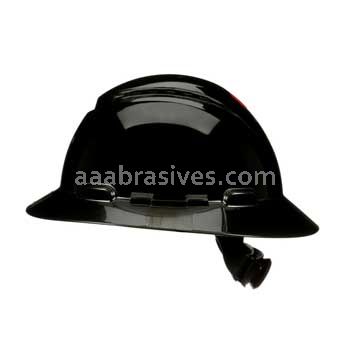 3M&trade; 7100240040 SecureFit&trade; Full Brim Hard Hat H-812SFV-UV Black Vented 4-Pt Pressure Diffusion Ratchet Suspension W/ UVicator