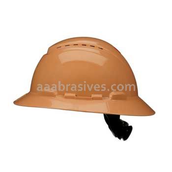 3M™ 7100240042 SecureFit™ Full Brim Hard Hat H-811SFV-UV Tan Vented 4-Pt Pressure Diffusion Ratchet Suspension W/ Uvicator