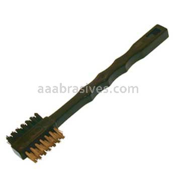 Osborn 7-1/4" All Purpose Scratch Brush Brass/Black Polypro #54375