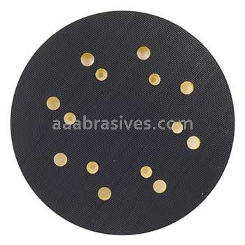 Norton 8" Norgrip Medium Low Profile Back Up Pads w/ 8 vacuum holes 6 screw